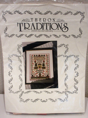 VHTF Theron Traditions HOW GREAT THE BLESSING SAMPLER CCS KIT w/ Silk Threads!