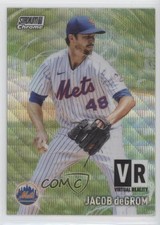 2021 Topps Stadium Club Chrome Virtual Reality Wave Refractor Jacob deGrom 01wi