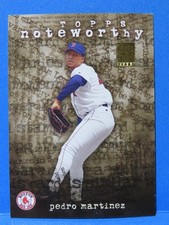 2001 Topps NOTEWORTHY Card #TN25, PEDRO MARTINEZ, Boston Red Sox, High Grade