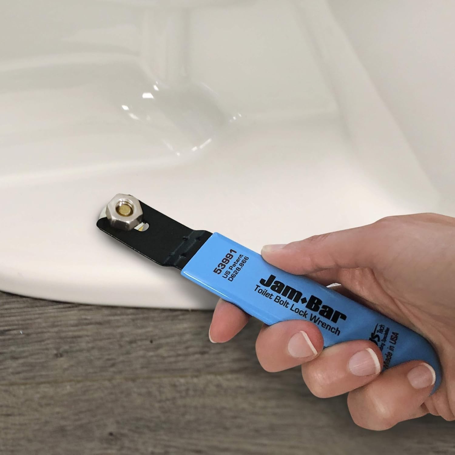 Lightweight Jam-Bar Toilet Tool - High-Quality Steel Bolt Removal Wrench