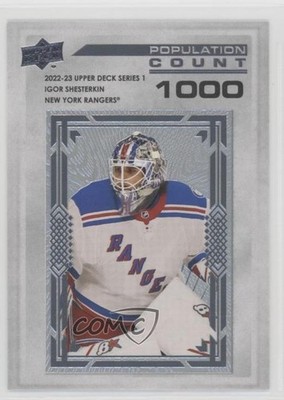 2022 Upper Deck Series 1 Population Count 1000 /1000 Igor Shesterkin #PC-1 06jq