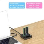 M.2 SATA M.2 NVMe Duplicator with Storage Box High Efficient Hard Disk Copier