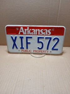 Arkansas license plate