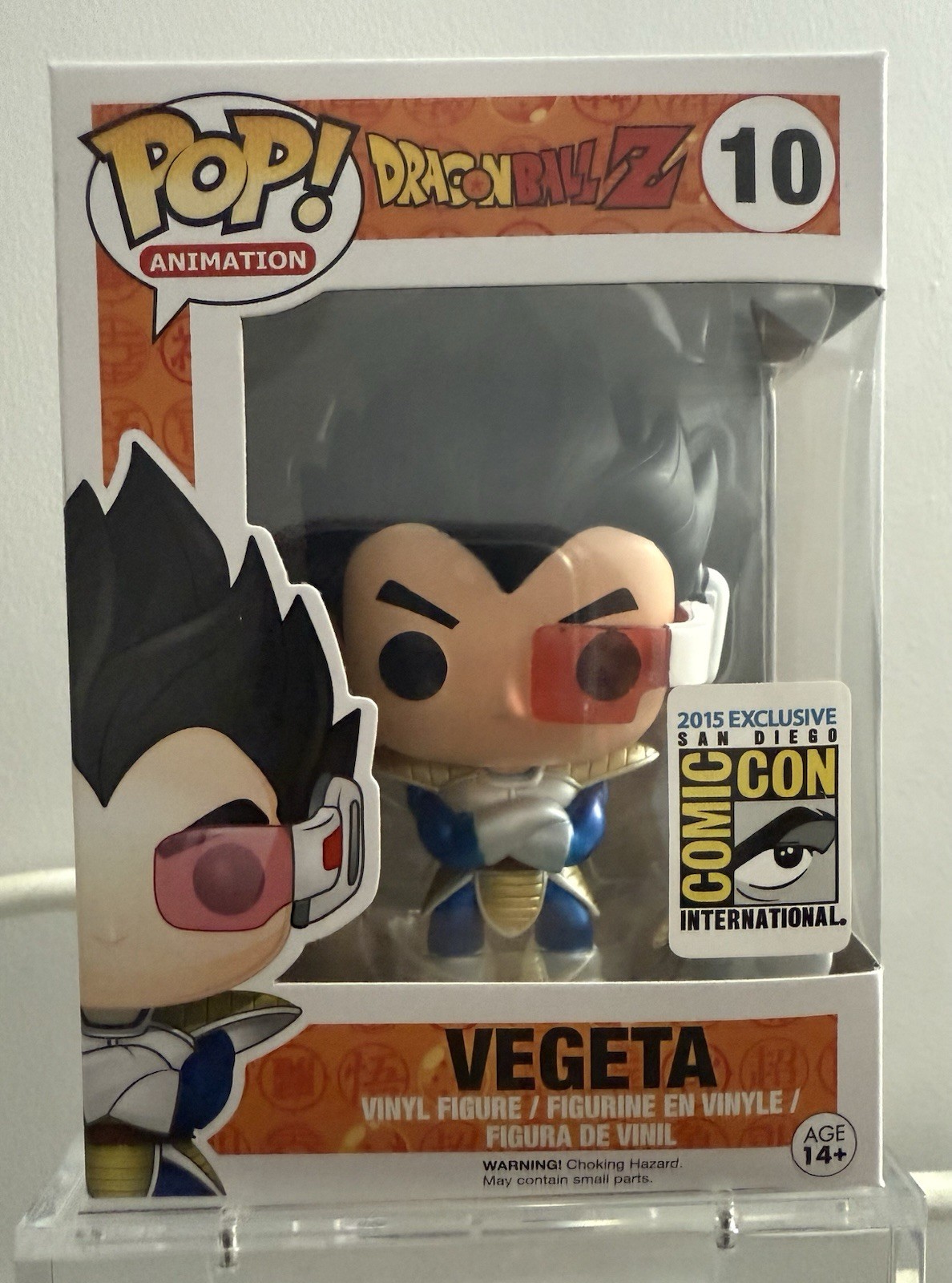 Funko Pop Metallic Vegeta 10 SDCC 2015 Exclusive Dragon Ball Z