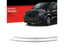 Mercedes Vito W447 K&uuml;hlergrill Leisten Chrom Sto&szlig;stangenleiste 2014-2020 Kasten