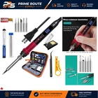 80W Digital Soldering Iron Kit with 5 Tips and Safety Features, Perfect for DIY