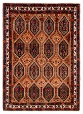 4'7" x 6'5" Traditional Vintage Hand Knotted Oriental Carpet Wool Area Rug