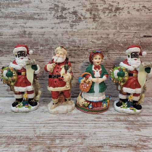 Christmas The International Santa Claus USA Collection Lot Of 4 VTG 