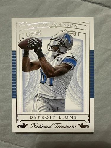 2015 Panini National Treasures /99 Calvin Johnson #11 HOF Lions Megatron