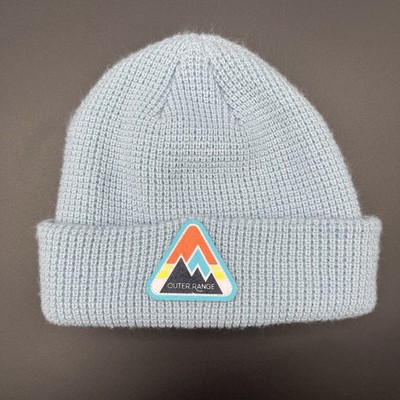 Outer Range Waffle Knit Blue One Size Beanie Hat Stretch Outdoor Winter Cap