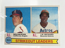 Topps 1979 Strikeout Leaders J.R. Richard Nolan Ryan #6 Astros Angels