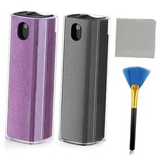 Fingerprint Proof Screen Cleaner,3 in 1Touchscreen Mist Cleaner grey purple