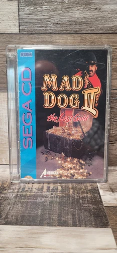 Mad Dog II: The Lost Gold (Sega CD, 1994) Game, Case, Manual