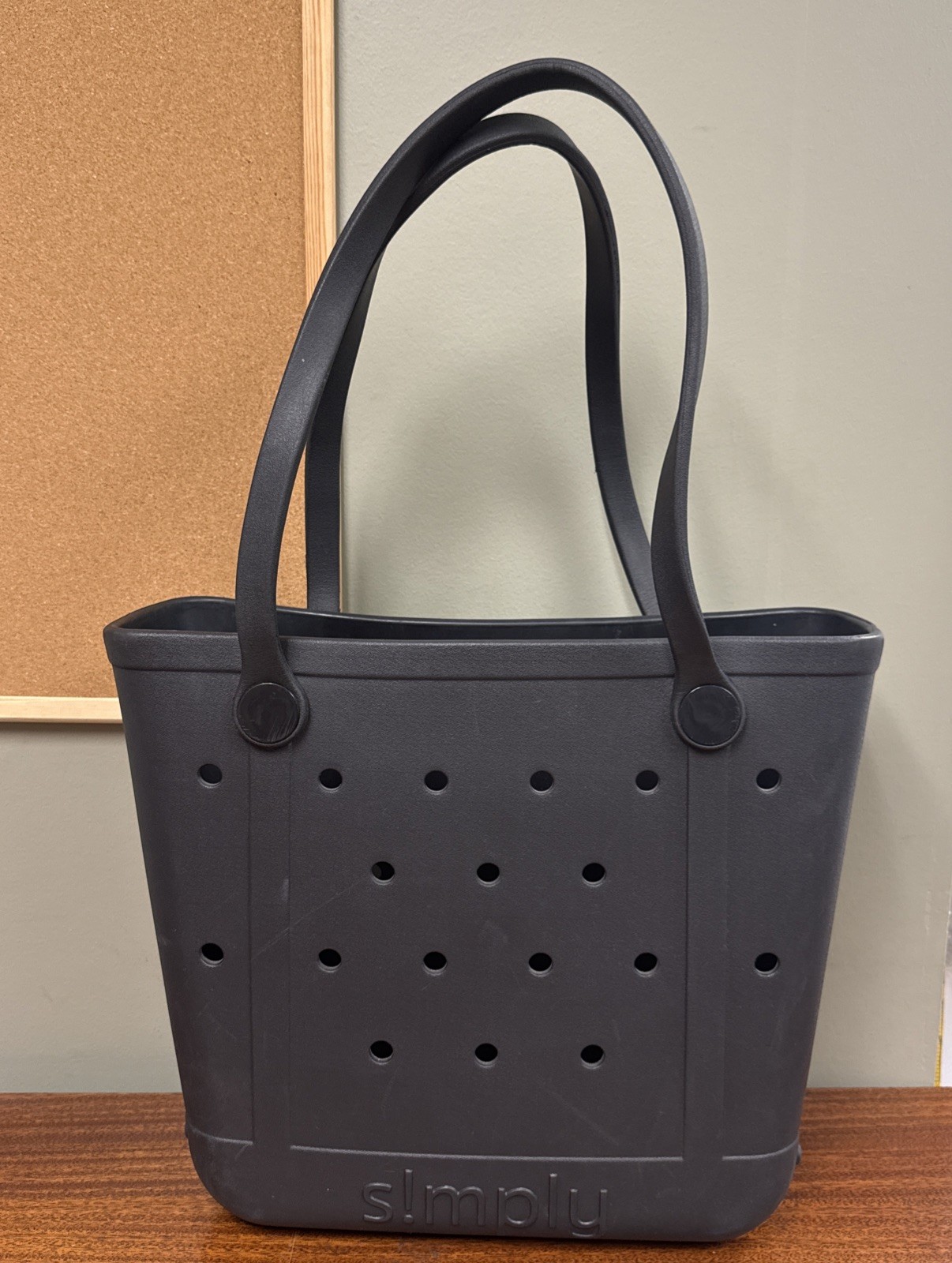 Simply Southern Large Simply Tote Sand Easy Clean Beach Tote Bag Sports Mom Bag