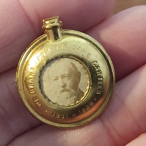 Civil War, GAR  We Drank from the Same canteen Miniature Albumen Photo