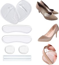Gel Shoe Inserts for Women, Heel Grips Metatarsal Pads for Loose Shoes