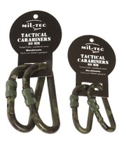 Tactical Karabiner woodland 60mm (paar)