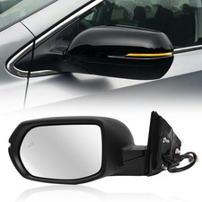 Left Driver Side Mirror Compatible with 2017-2022 Honda CRV, Rear View Mirror wi