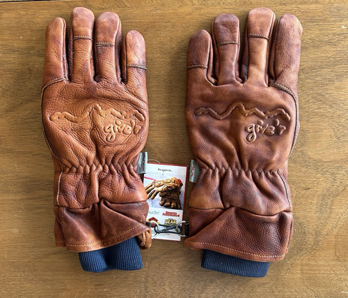 NWT Give’r 4-Season Gloves w/Wax Coating, Chestnut Brown, Size XL - Picture 1 of 8