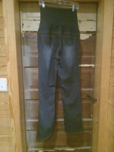 Oh! Mamma Maternity Women Straight Leg Jeans With Full Panel Size Medium - Picture 2 of 6