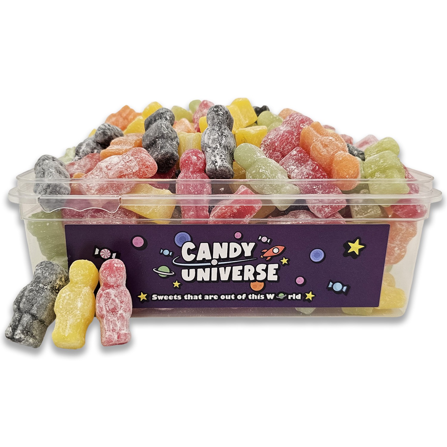 Candy Universe Jelly Babies 800g Tub – Retro Fruity Jelly Pick and Mix Sweets