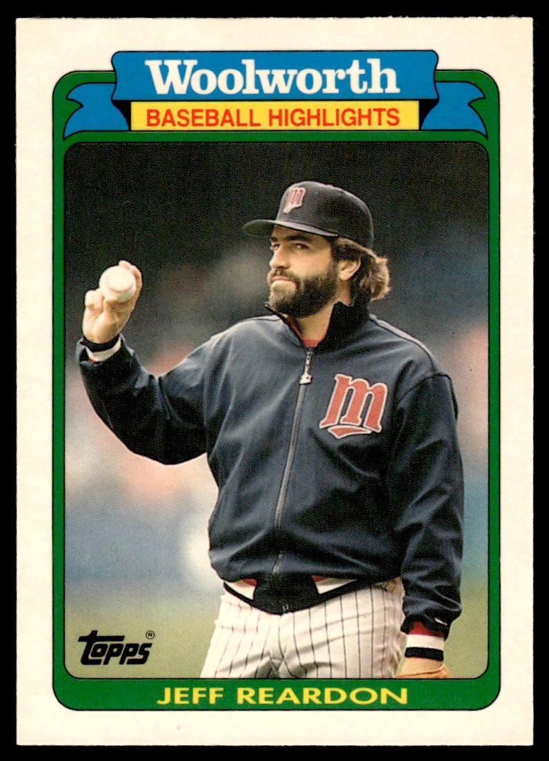 1990 Topps Woolworth Baseball Highlights Jeff Reardon Minnesota Twins #17