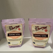 2 PACK Bob's Red Mill Baking Soda Gluten Free 16 Oz (Total 32 Oz) expires 09/27