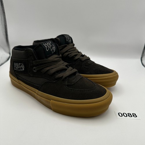 Vans Herren Größe 5,5 Half Cab Skateboarding Schuhe dunkelbraun/gummi - Bild 2 von 7