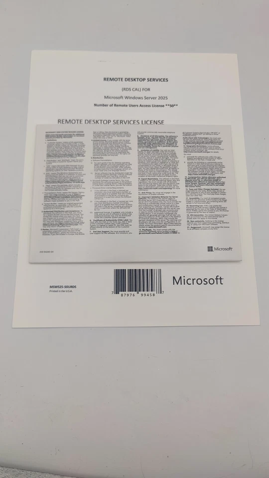 Bad HDD w/Windows Server 2025 Standard 16-CORE -Bonus 50 RDS Remote Desktop CALS - Image 4 of 4