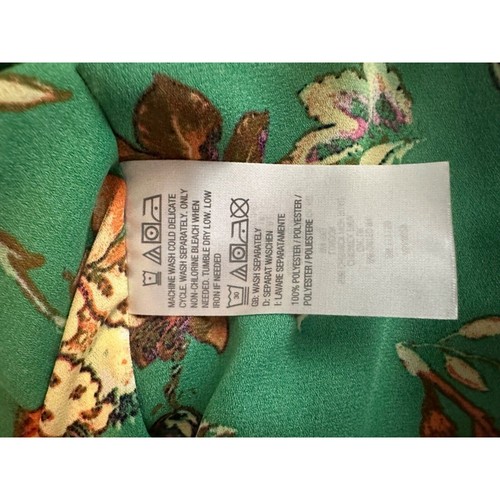 Belle Kim Gravel Green Kimono Hoodie Top XL Flowy Beachy - 第 6/6 張圖片