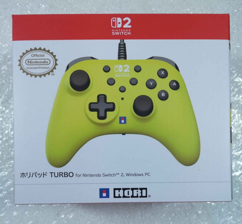 MANETTE FILAIRE (WIRED CONTROLLER) HORIPAD TURBO (LINE YELLOW) SWITCH 2 JAPAN NE