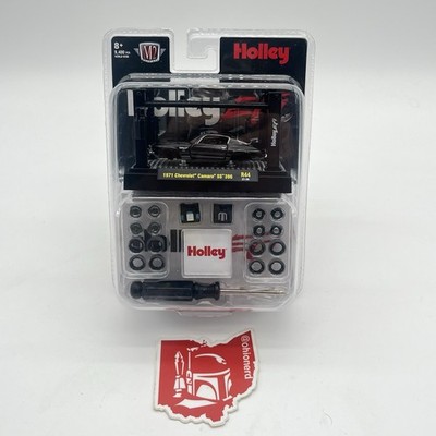 M2 Machines Model Kit 1971 Camaro SS 396 R44 21-29 Holley EFI Black Diecast New