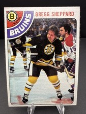 Gregg Sheppard #18 Topps NHL Hockey 1978-79 Boston Bruins