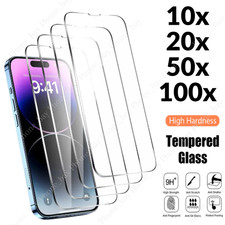 Lot Tempered Glass Screen Protector For iPhone17 16 14 13 12 11 XR 15 XS X 8 7