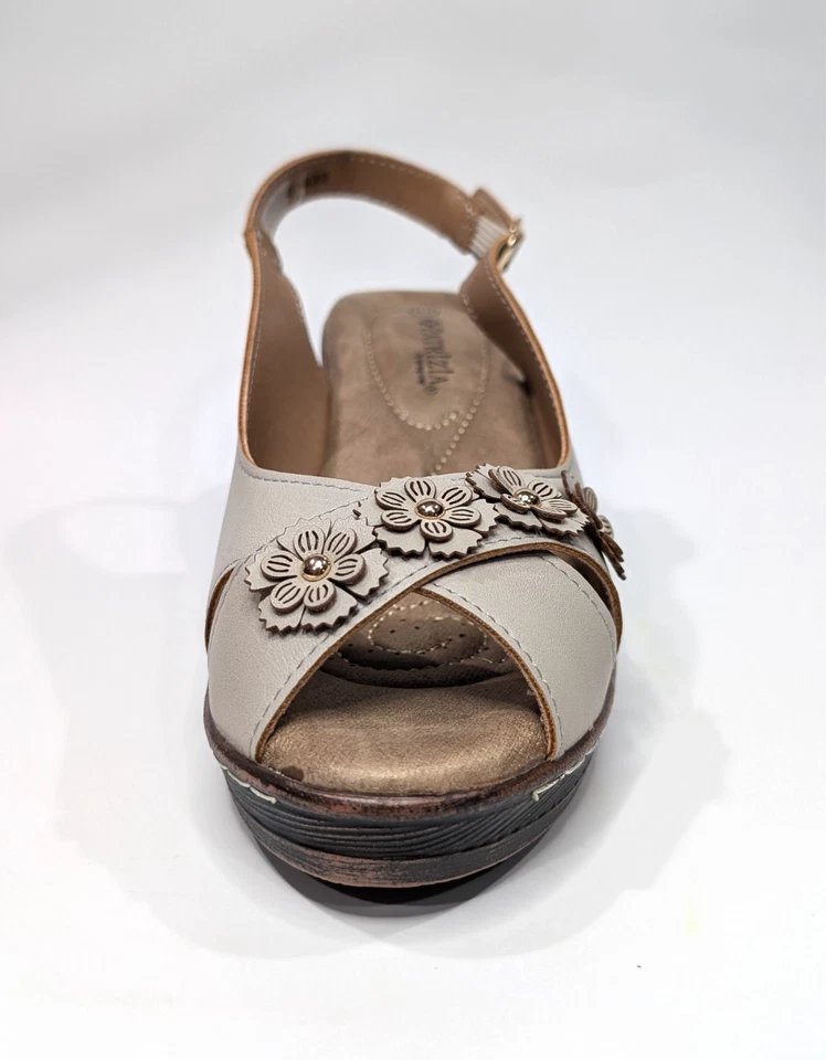 Patrizia by Spring Step Addisyn Light Grey Women's Slingback Sandals -Size 9 NWB - Image 4 of 4