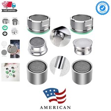 4pcs Faucet Aerators, 2pcs Aerator Filter Replacement Parts, with Brass Housi...