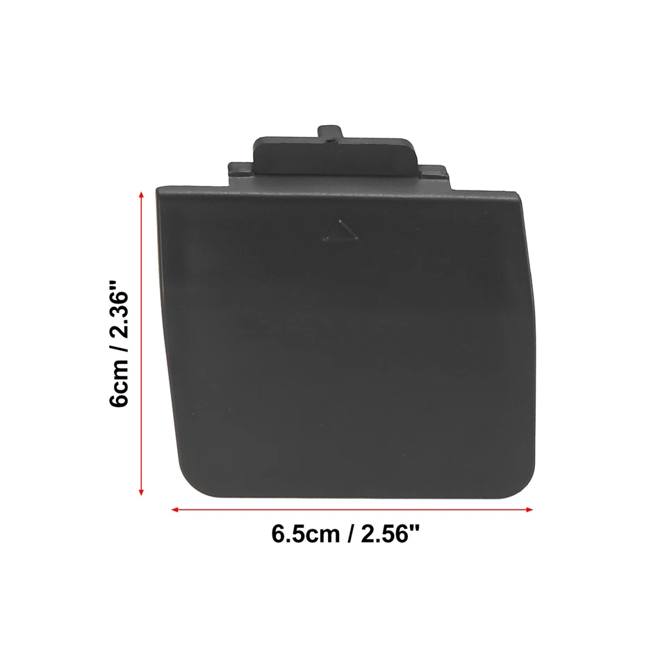 Pack de 1 cubierta de gancho de remolque para parachoques trasero negro 51127896617 para BMW 525i 2004-2007 Foto 3 de 4