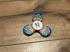 Fidget Spinner MultiColor Letter "N"  EUC