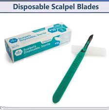 Disposable Scalpel Blades, Sharp, Tempered Stainless-Steel Blades, All Sizes, US