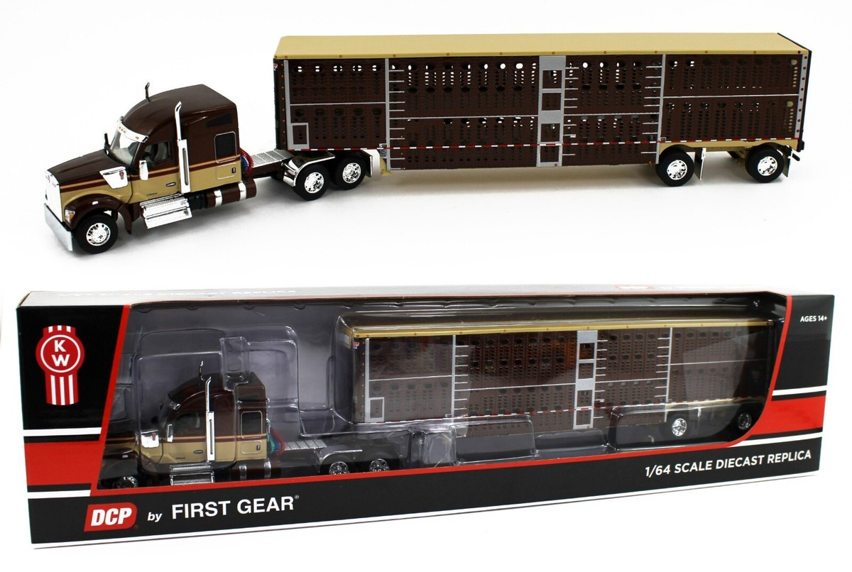 DCP 1:64 *BROWN & TAN* Kenworth W990 High Roof & WILSON LIVESTOCK