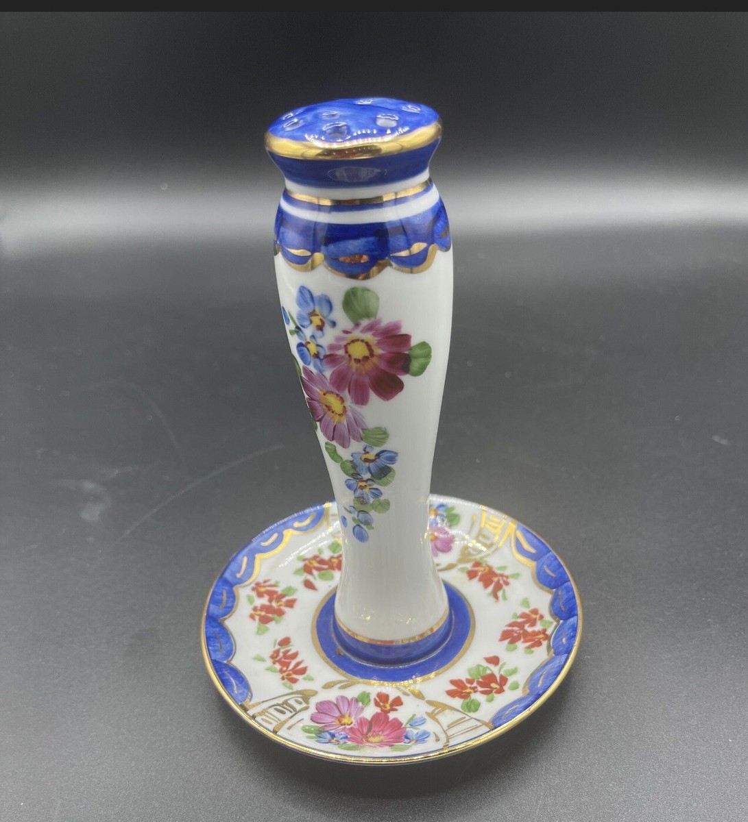 Vintage Limoges France Floral Hat Pin Holder and Ring Tray  display picture 2