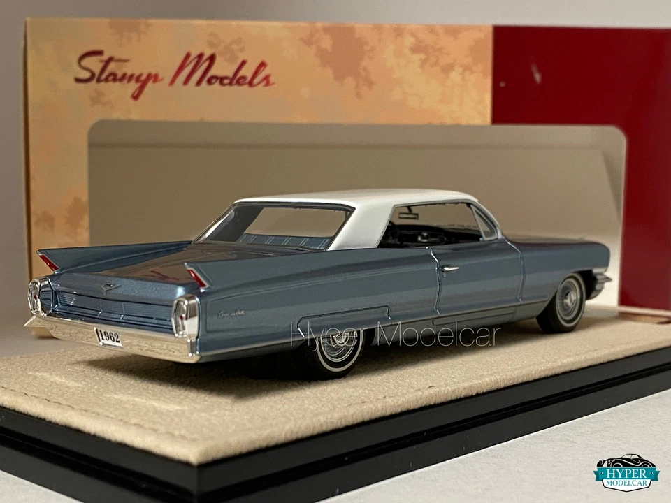 STAMP-MODELS 1/43 CADILLAC COUPÈ DE VILLE 1962 NEWPORT BLUE STM62601 - Immagine 3 di 3