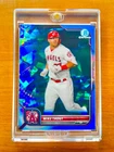 Mike Trout RARE SAPPHIRE REFRACTOR INVESTMENT CARD SSP BOWMAN CHROME MVP MINT