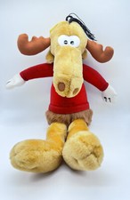 Vintage Bullwinkle Moose Stuffed Animal Red Shirt Nanco 15 Inch Plush Circa 1991