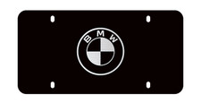 Oem Bmw Roundel Marque Plate Black - 82125b4dbe3