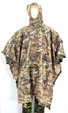 British Army Style MTP Poncho Waterproof Ripstop Cape Lightweight Rain Multicam 