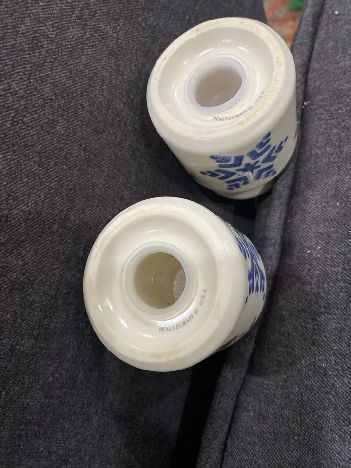 Juego de coctelera de sal y pimienta con patrón nórdico de vacaciones de gres Pfaltzgraff Foto 3 de 4