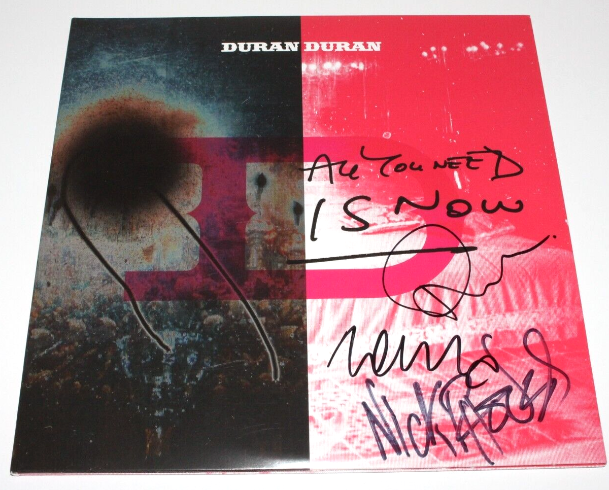 Duran Duran All You Need Is Now 直筆サイン DURAN DURAN BAND SIGNED 'ALL YOU NEED IS NOW' ALBUM VINYL RECORD