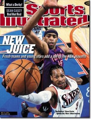 May 14, 2001 Vince Carter and Allen Iverson Sports Illustrated NO LABEL