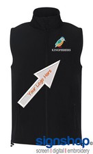 2 Layer Softshell Gilet Bodywarmer Personalised Embroidery FREE LOGO SETUP